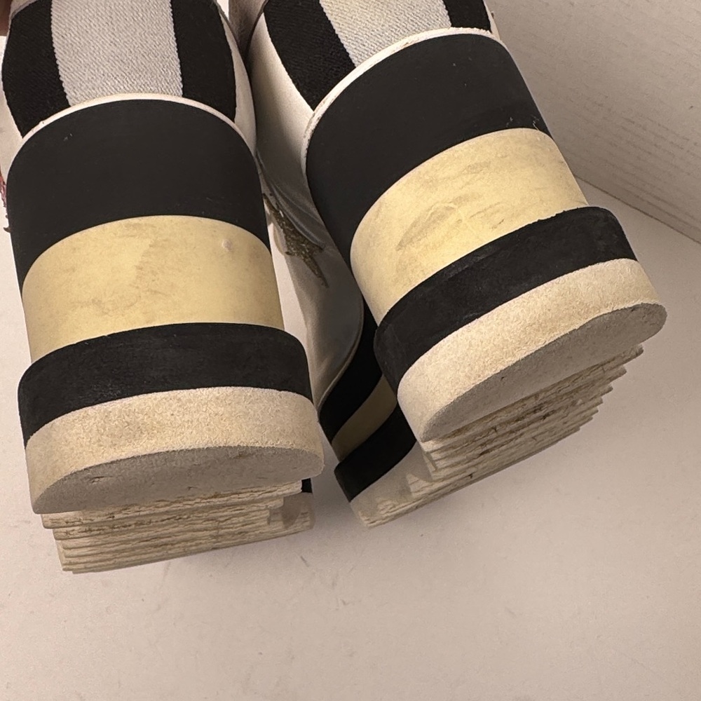 STELLA MCCARTNEY Women's Elyse Faux Leather Glitter Star Platform Sneaker‎ 37 - Picture 13 of 16